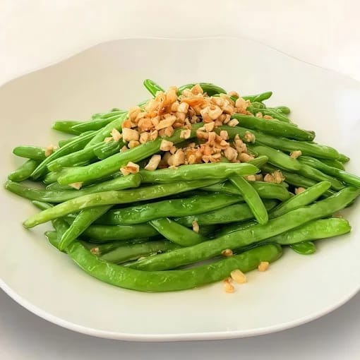 Stir Fry French Beans With Chai Po 菜脯炒四季豆