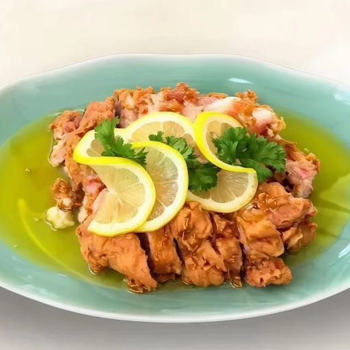 Deep Fried Chicken With Lemon Sauce 柠檬酱炸鸡