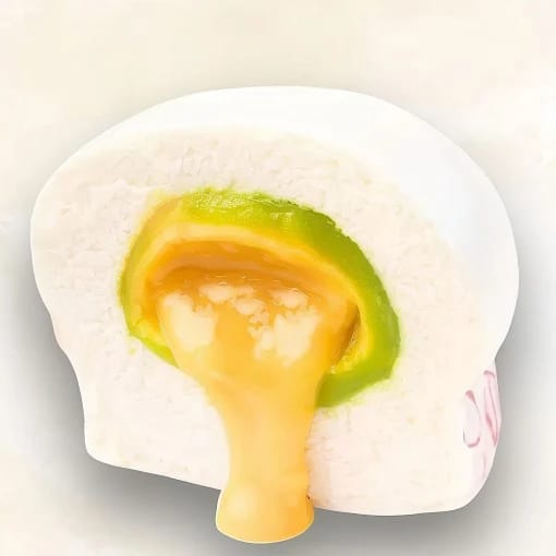 Salted Egg Yolk Custard Bun 翡翠流沙包