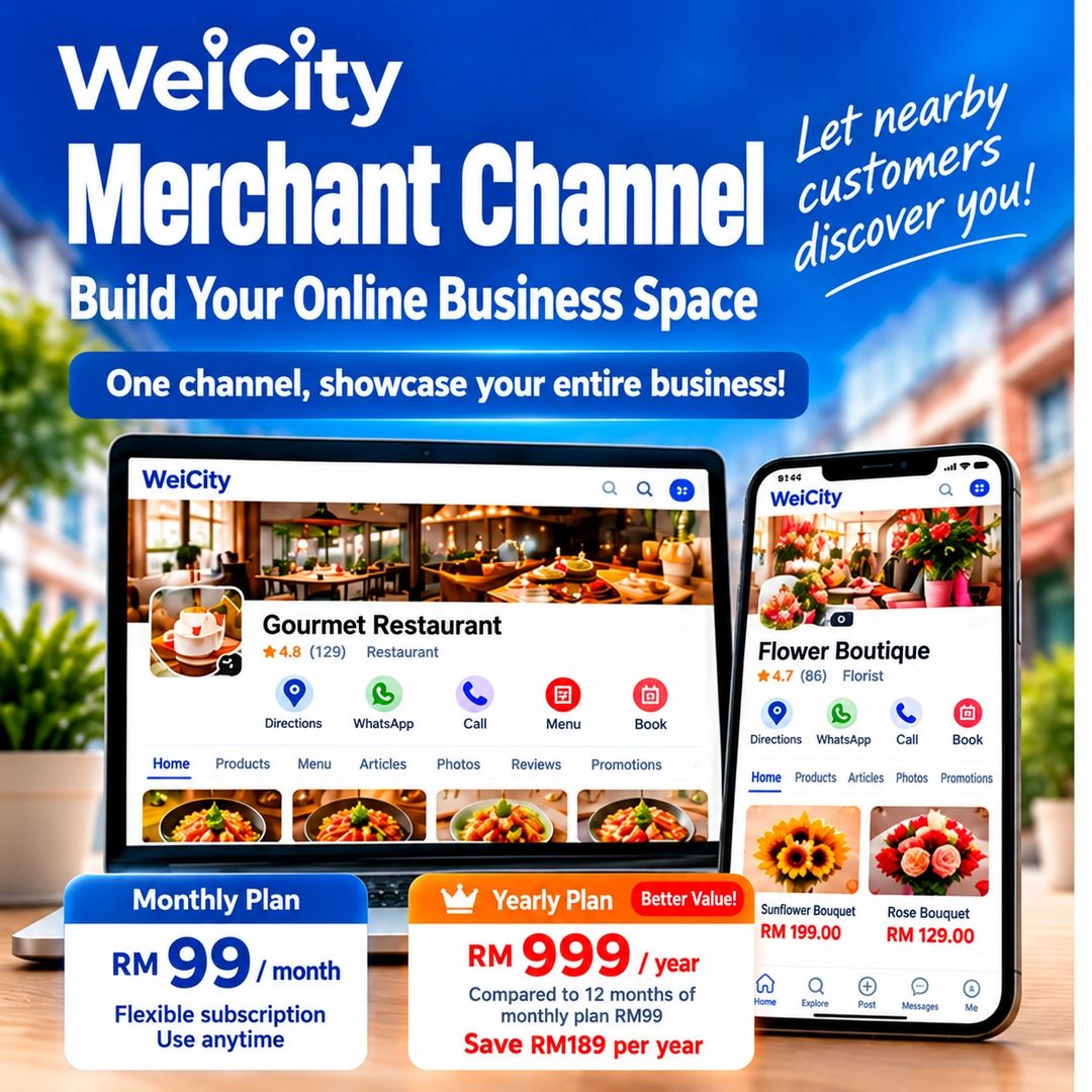 WeiCity Merchant Channel | Build Your Online Business Space