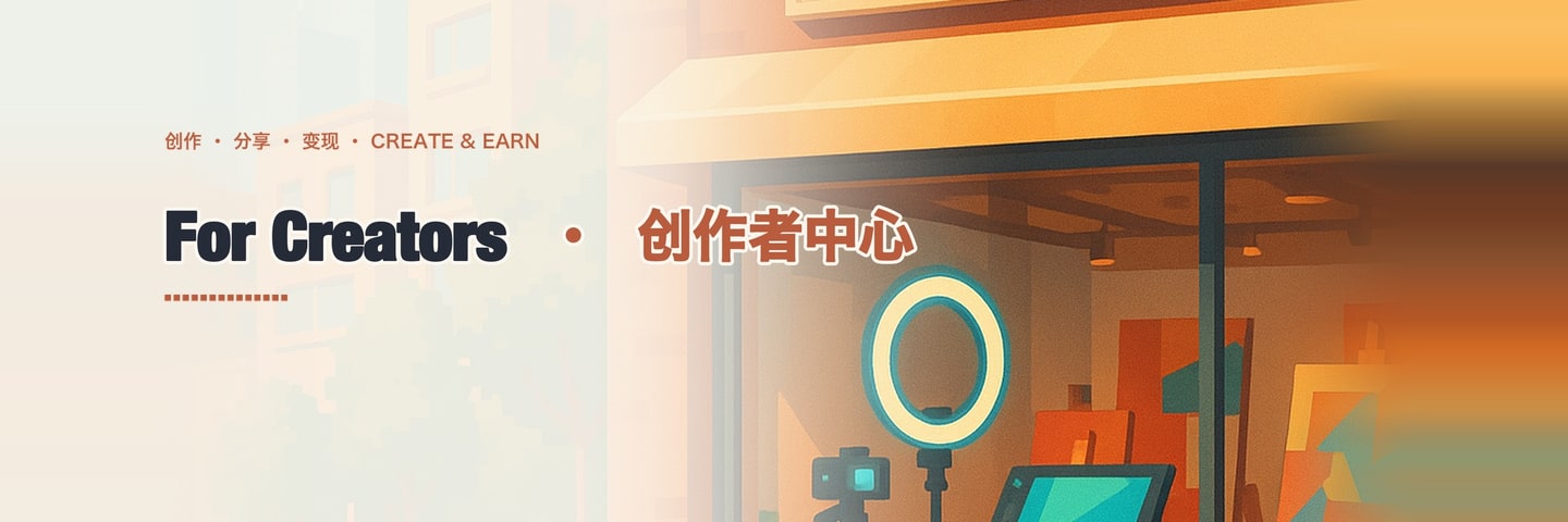 For Creators · 创作者中心