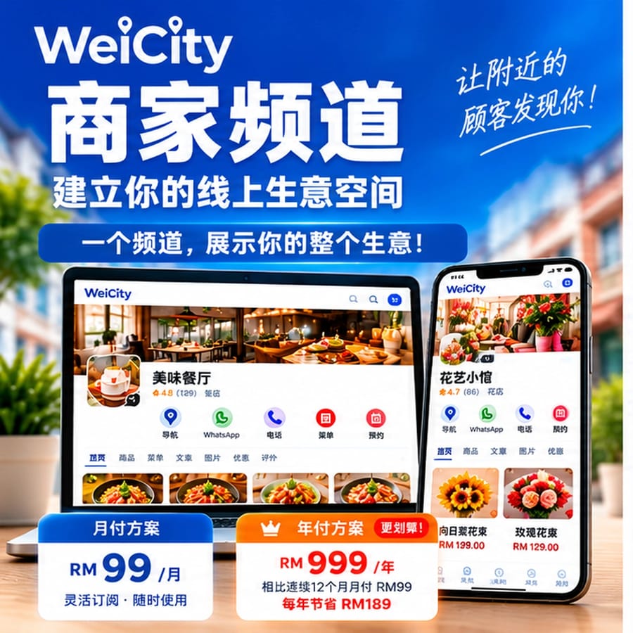 WeiCity 商家频道|建立你的线上生意空间