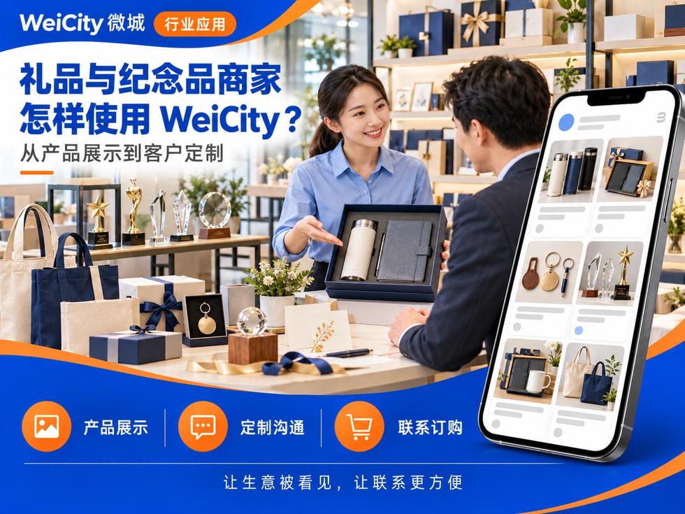22 礼品与纪念品商家怎样使用 WeiCity?从产品展示到客户定制