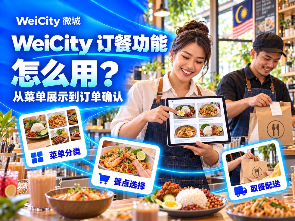 7 WeiCity 订餐功能怎么用?从菜单展示到订单确认