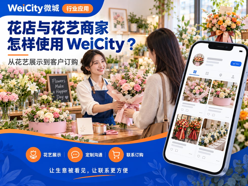 15 花店与花艺商家怎样使用 WeiCity?从花艺展示到客户订购