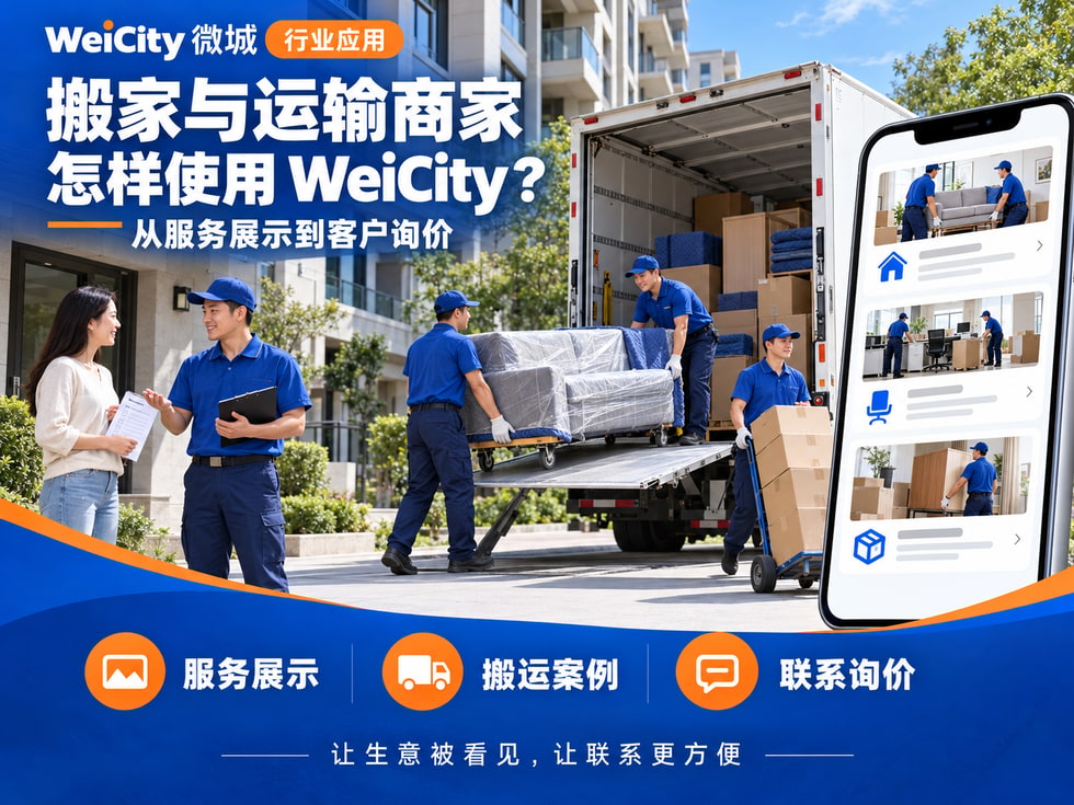 16 搬家与运输商家怎样使用 WeiCity?从服务展示到客户询价