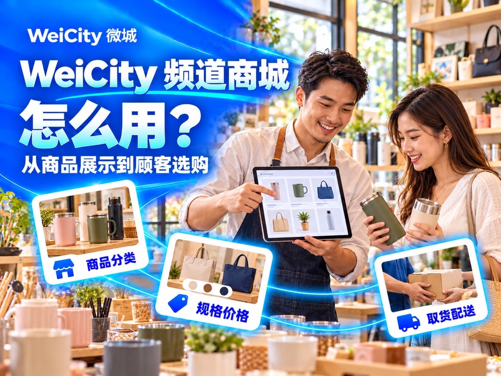 6 WeiCity 频道商城怎么用?从商品展示到顾客选购