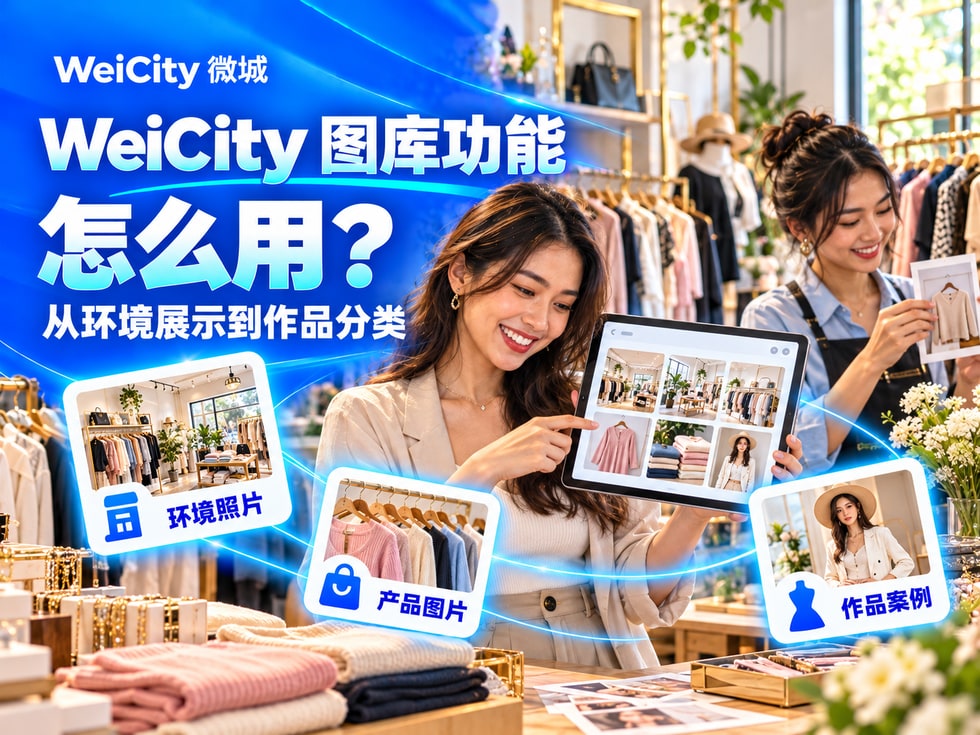 4 WeiCity 图库功能怎么用?从环境展示到作品分类