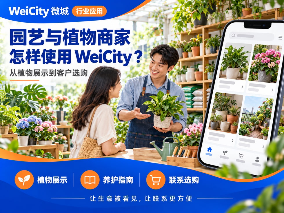 20 园艺与植物商家怎样使用 WeiCity?从植物展示到客户选购