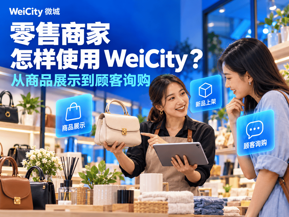 2 零售商家怎样使用 WeiCity?从商品展示到顾客询购