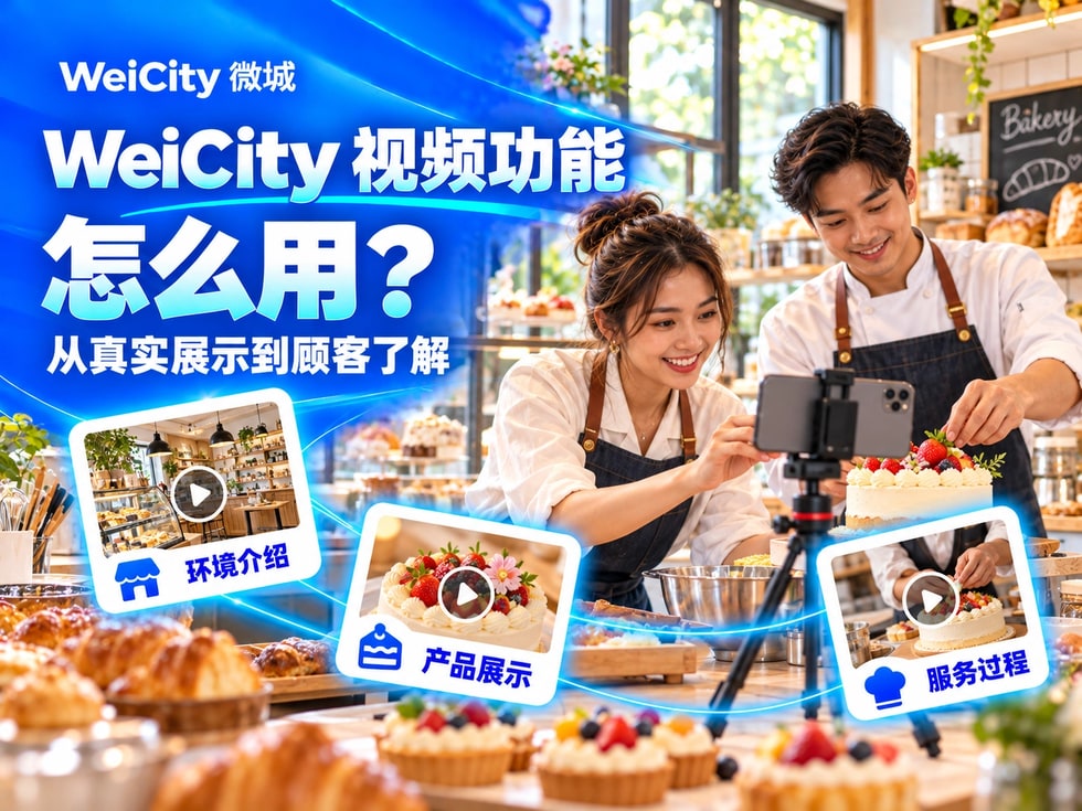 5 WeiCity 视频功能怎么用?从真实展示到顾客了解