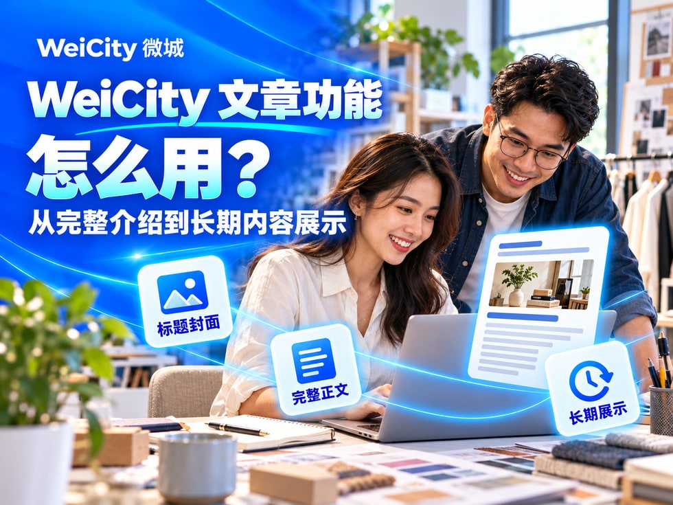 2 WeiCity 文章功能怎么用?从完整介绍到长期内容展示