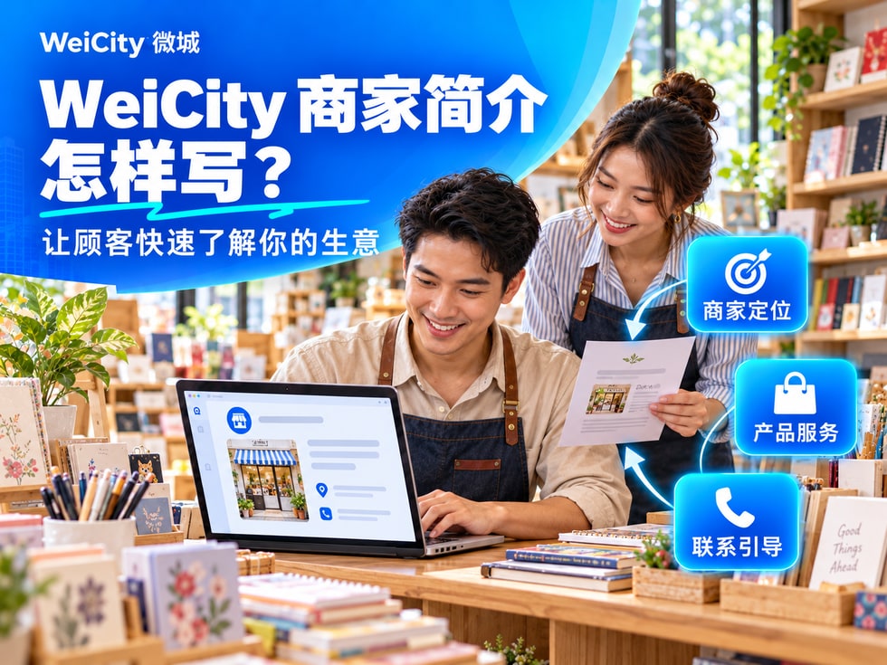 2 WeiCity 商家简介怎样写？让顾客快速了解你的生意