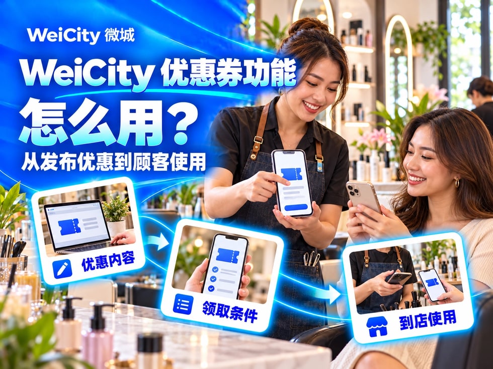 8 WeiCity 优惠券功能怎么用?从发布优惠到顾客使用