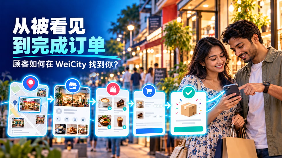 5 🔄 从被看见到完成订单:顾客如何在 WeiCity 找到你?