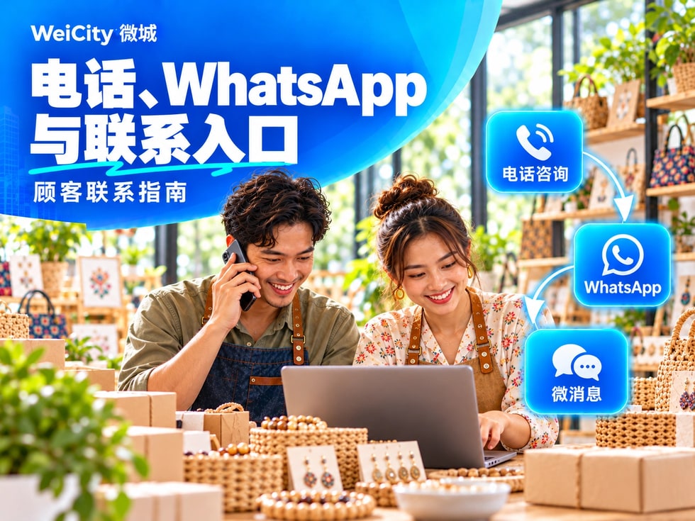 5 WeiCity 电话、WhatsApp与其他联系入口怎样设置？顾客联系指南