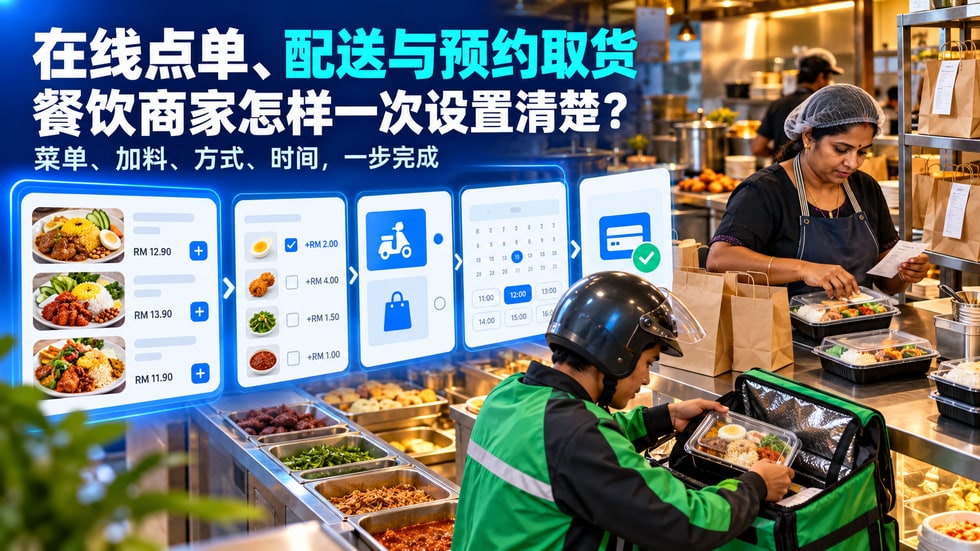 21 🍽️ 餐饮商家如何提供在线点单、配送和预约取货?
