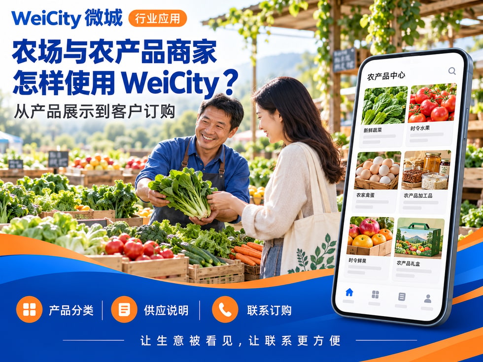 57 农场与农产品商家怎样使用 WeiCity?从产品展示到客户订购