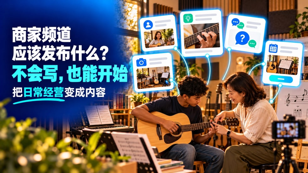 11 ✍️ 商家频道应该发布什么?不会写内容也能开始