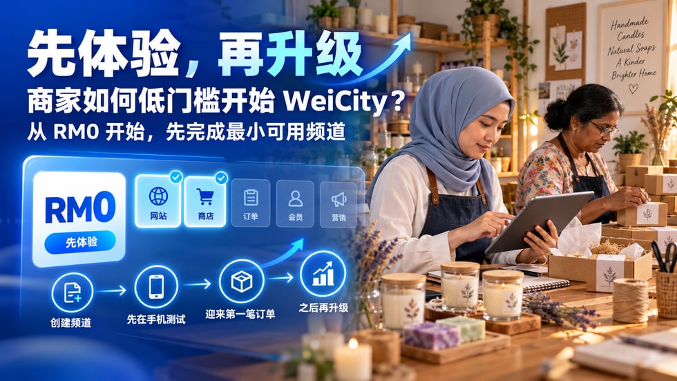 25 🌱 先体验再升级:商家如何低门槛开始使用 WeiCity?