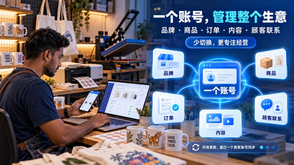 27 🧩 一个账号管理品牌、商品、订单、内容和客户联系