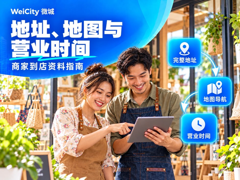 4 WeiCity 地址、地图位置与营业时间怎样设置？商家到店资料指南