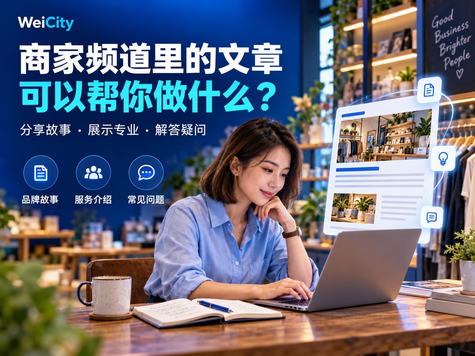 1 📝 商家频道里的文章，可以帮你做什么？