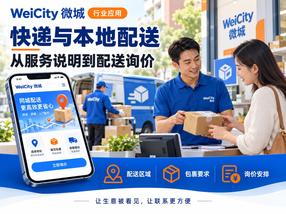 73 快递与本地配送商家怎样使用 WeiCity?从服务说明到配送询价