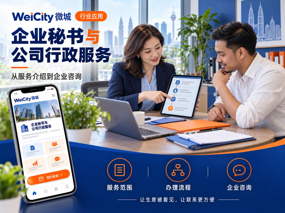 90 企业秘书与公司行政服务商家怎样使用 WeiCity？从服务介绍到企业咨询