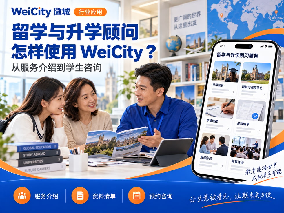 69 留学与升学顾问怎样使用 WeiCity？从服务介绍到学生咨询