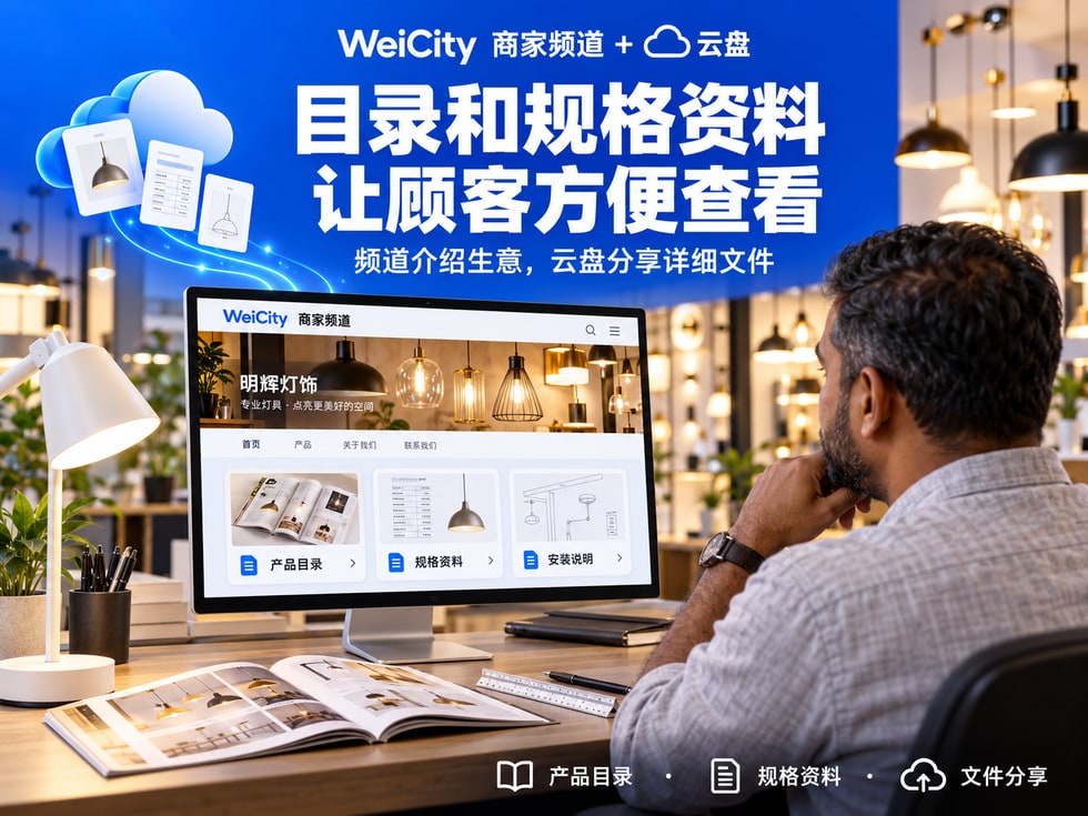 9 📁 顾客要目录和规格,还在逐个发送?用 WeiCity 连接展示与资料分享