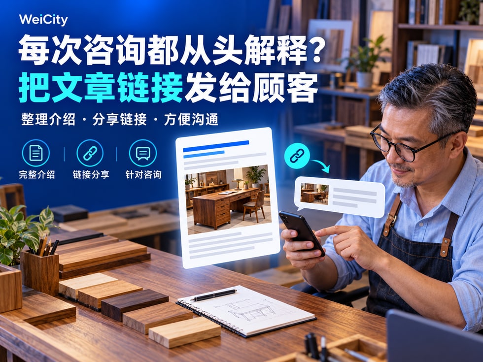 9🔗 每次咨询都从头解释？把文章链接发给顾客