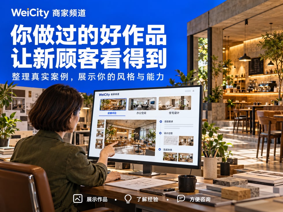 5 📸 你做过的好作品，顾客看得到吗？用 WeiCity 商家频道展示真实案例