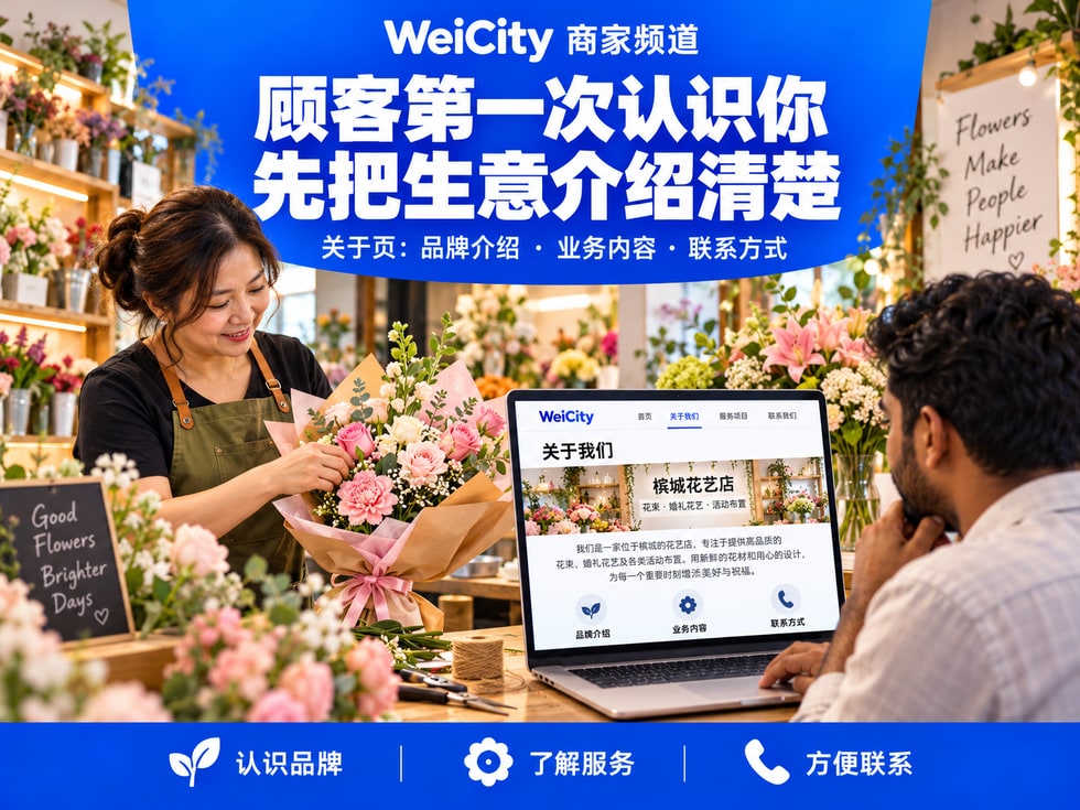 13 🏪 顾客第一次认识你,看什么?用 WeiCity「关于页」讲清楚你的生意