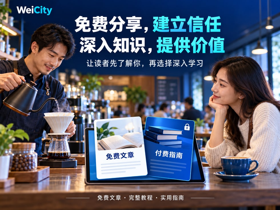 12 💎 免费文章吸引顾客,付费文章提供深入价值