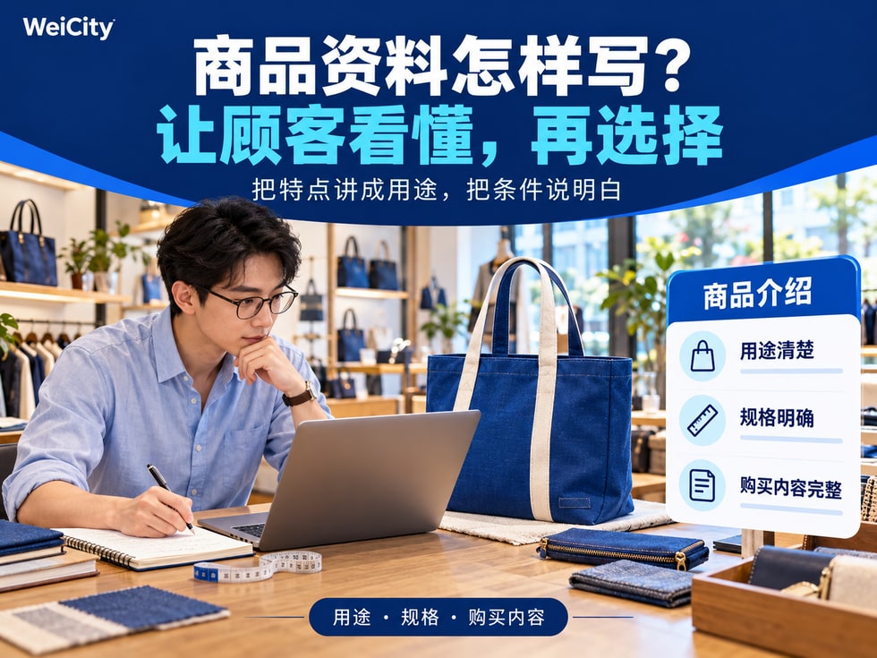 4 📝 商品资料准备好了，怎样写才让顾客看得懂？