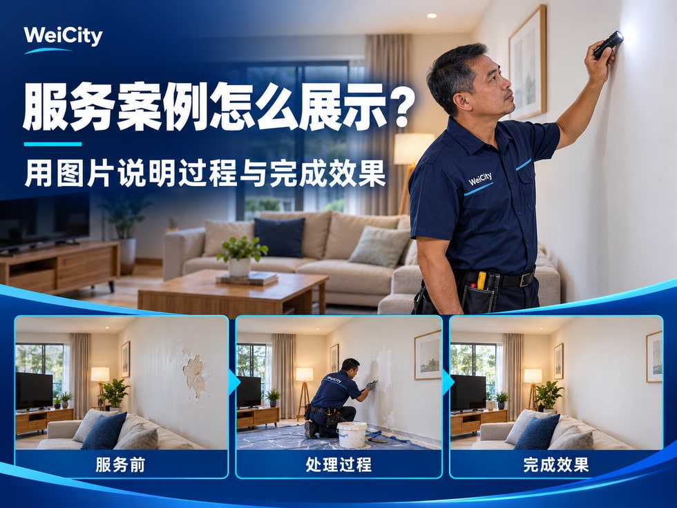 4 服务案例怎么展示？用图片说明过程与完成效果