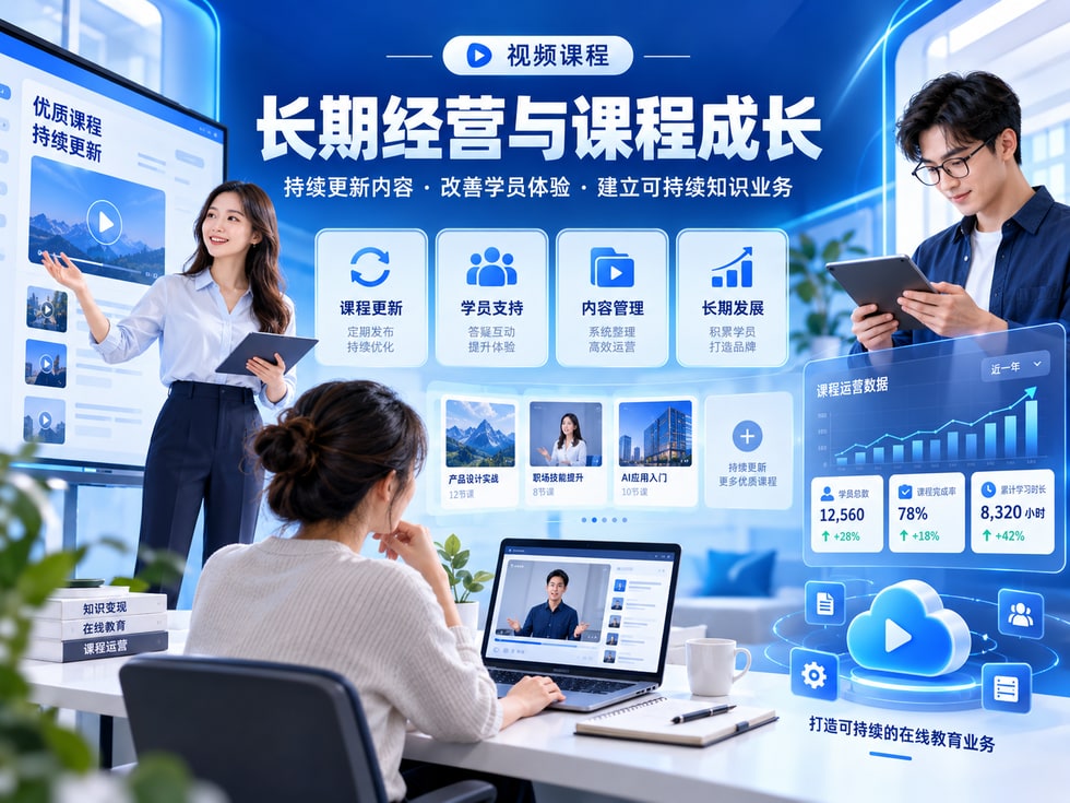 12 如何长期经营在线视频课程？从课程更新到建立可持续发展的知识业务