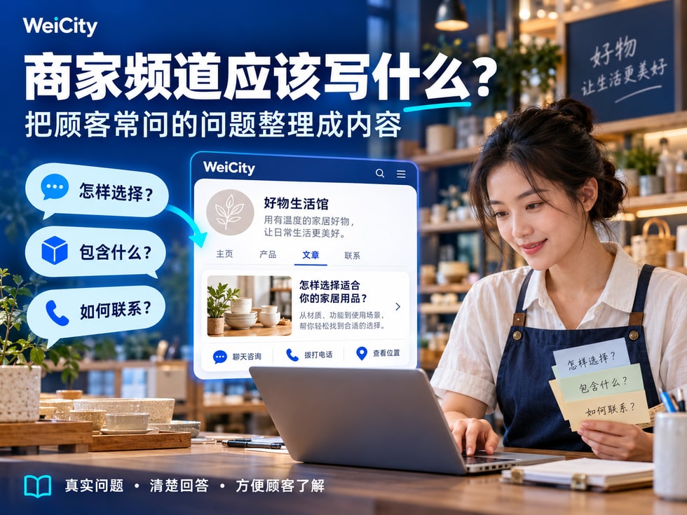 5 📝 商家频道应该写什么?把顾客常问的问题整理成内容