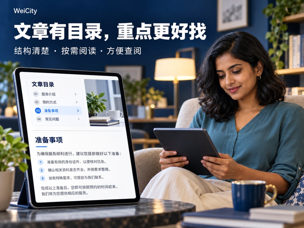 5 文章目录有什么用？帮助读者快速找到重点