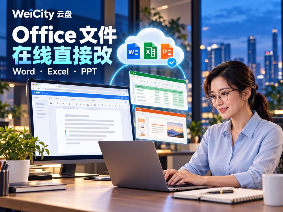 10 怎样在线编辑 Word、Excel、PPT?WeiCity 云盘使用指南