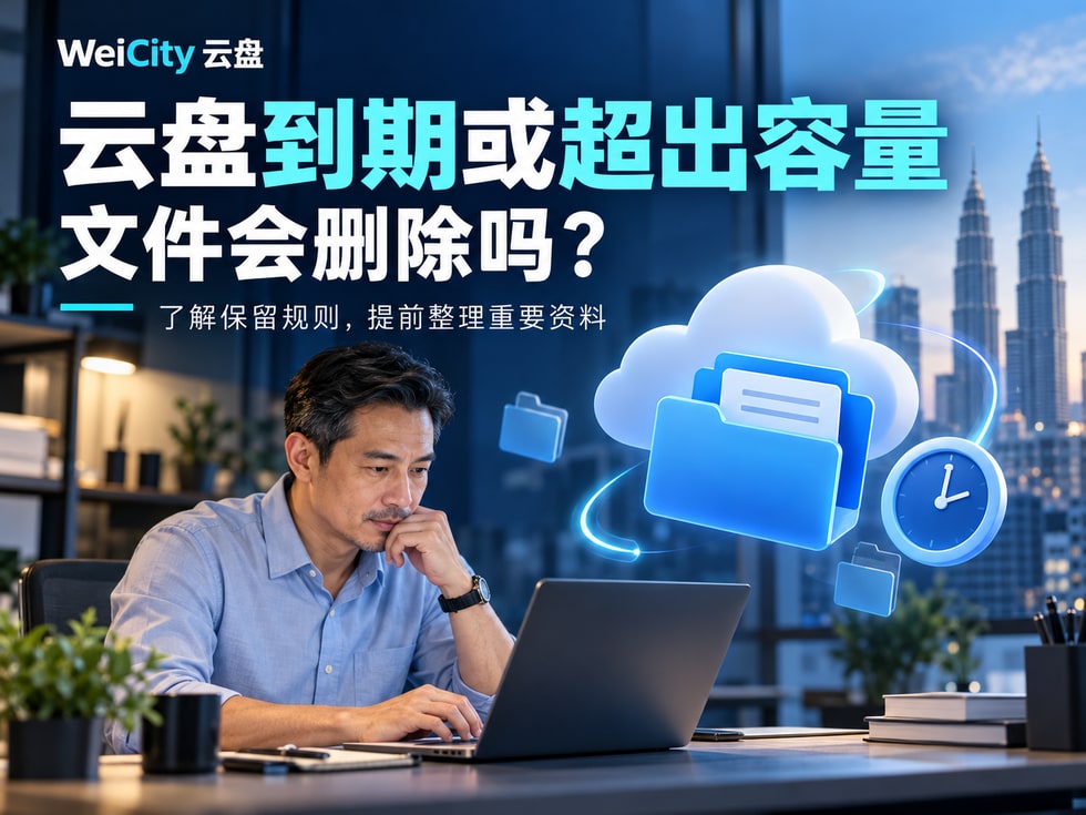 15 云盘到期或超出容量，文件会删除吗？WeiCity 文件保留政策说明