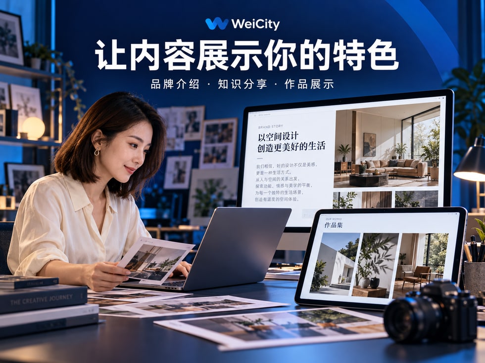 1 WeiCity 文章与图库：用内容介绍品牌、知识与作品