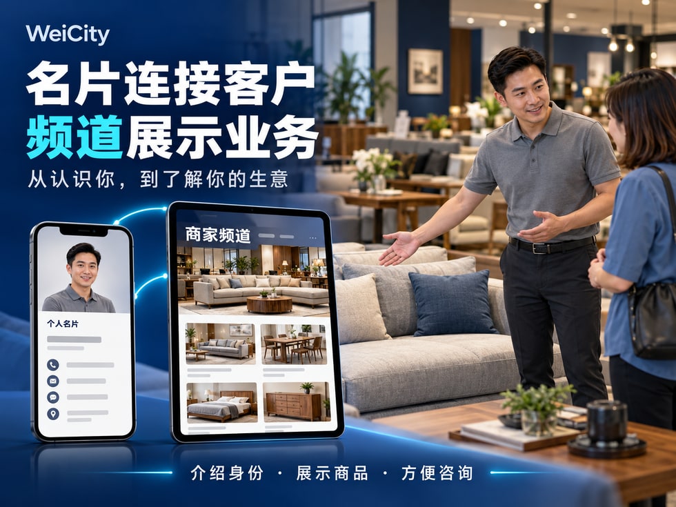 6 个人名片与商家频道怎么配合？让客户从认识你到了解业务