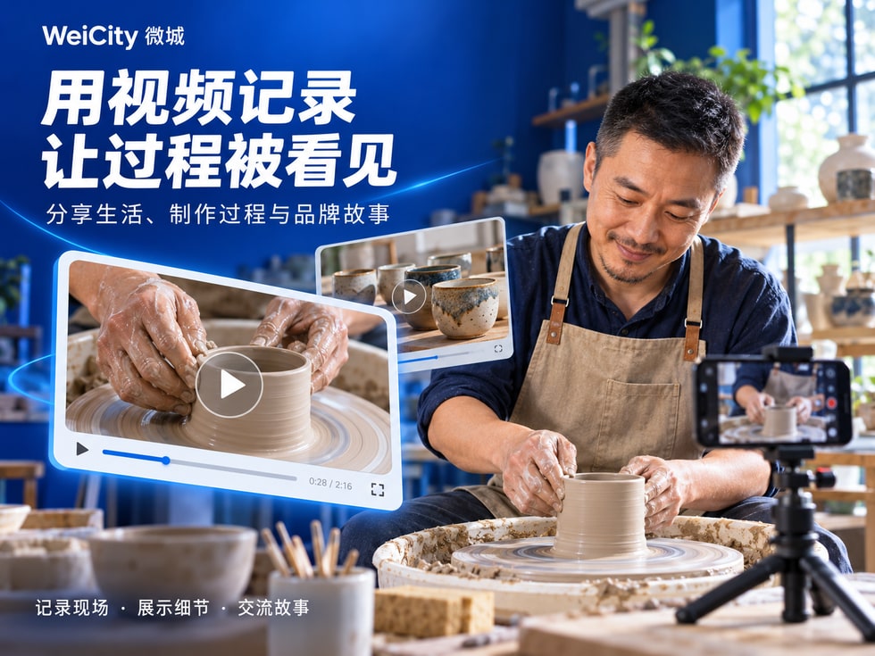 3 WeiCity 视频动态怎么用？展示生活、过程与品牌故事