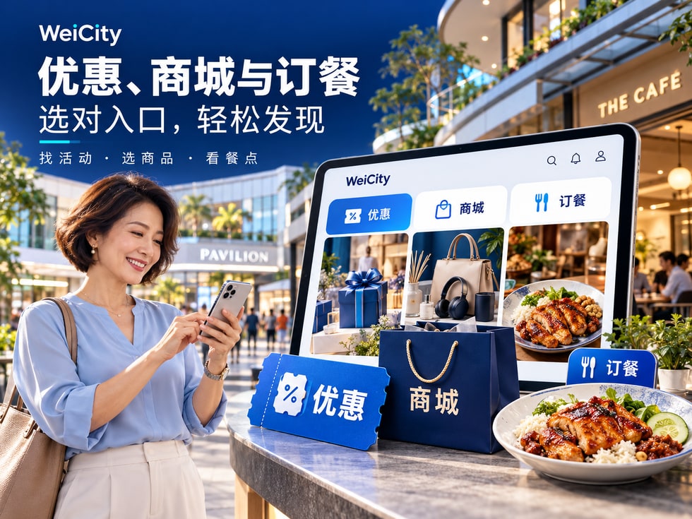5 优惠、商城与订餐分页:不同入口分别看什么