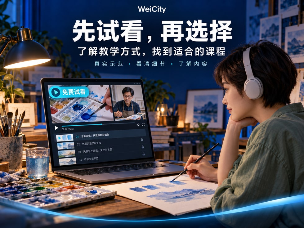 4 免费试看有什么用?帮助用户了解课程内容