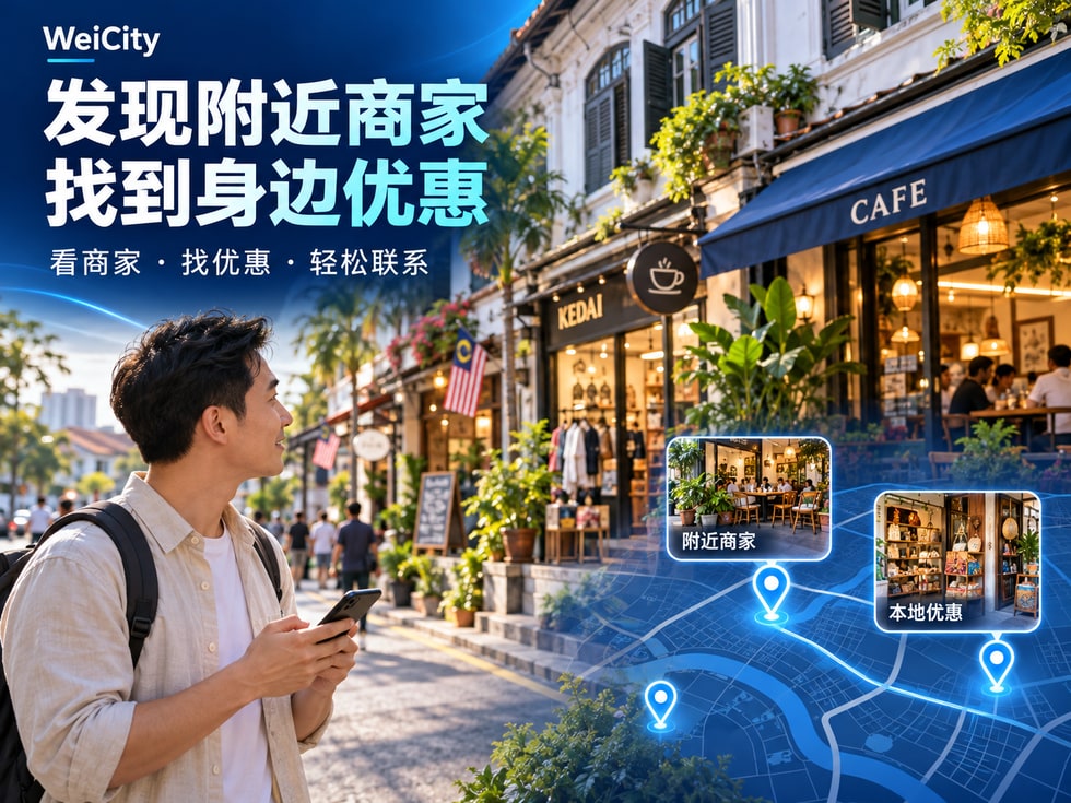 1 WeiCity 附近发现:寻找身边的商家与优惠