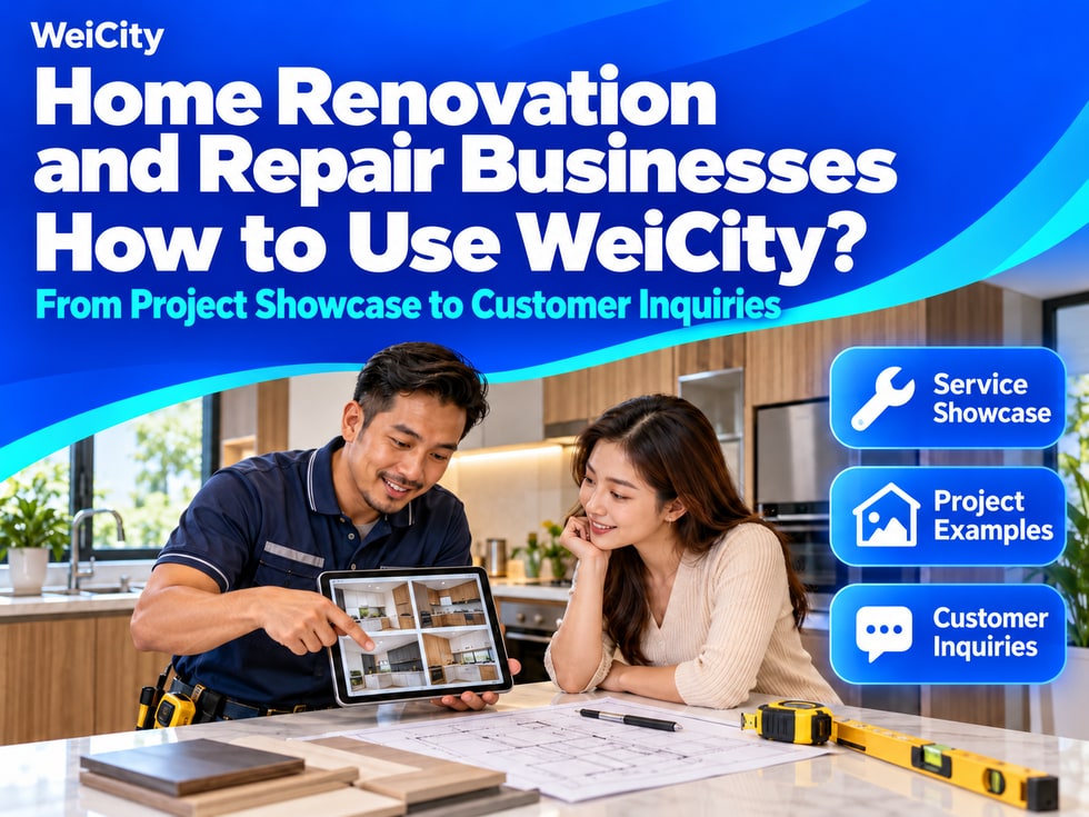 5 How Renovation & Repair Merchants Can Use WeiCity: From Case Display to Customer Quote Requests