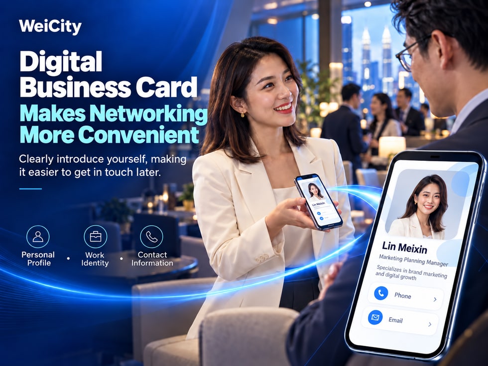 1 WeiCity Digital Business Card: Making It Easier for Others to Get to Know and Contact You